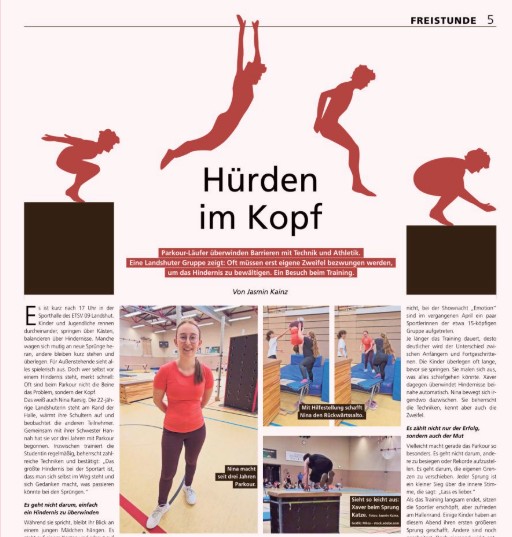 Freistunde Huerde im Kopf